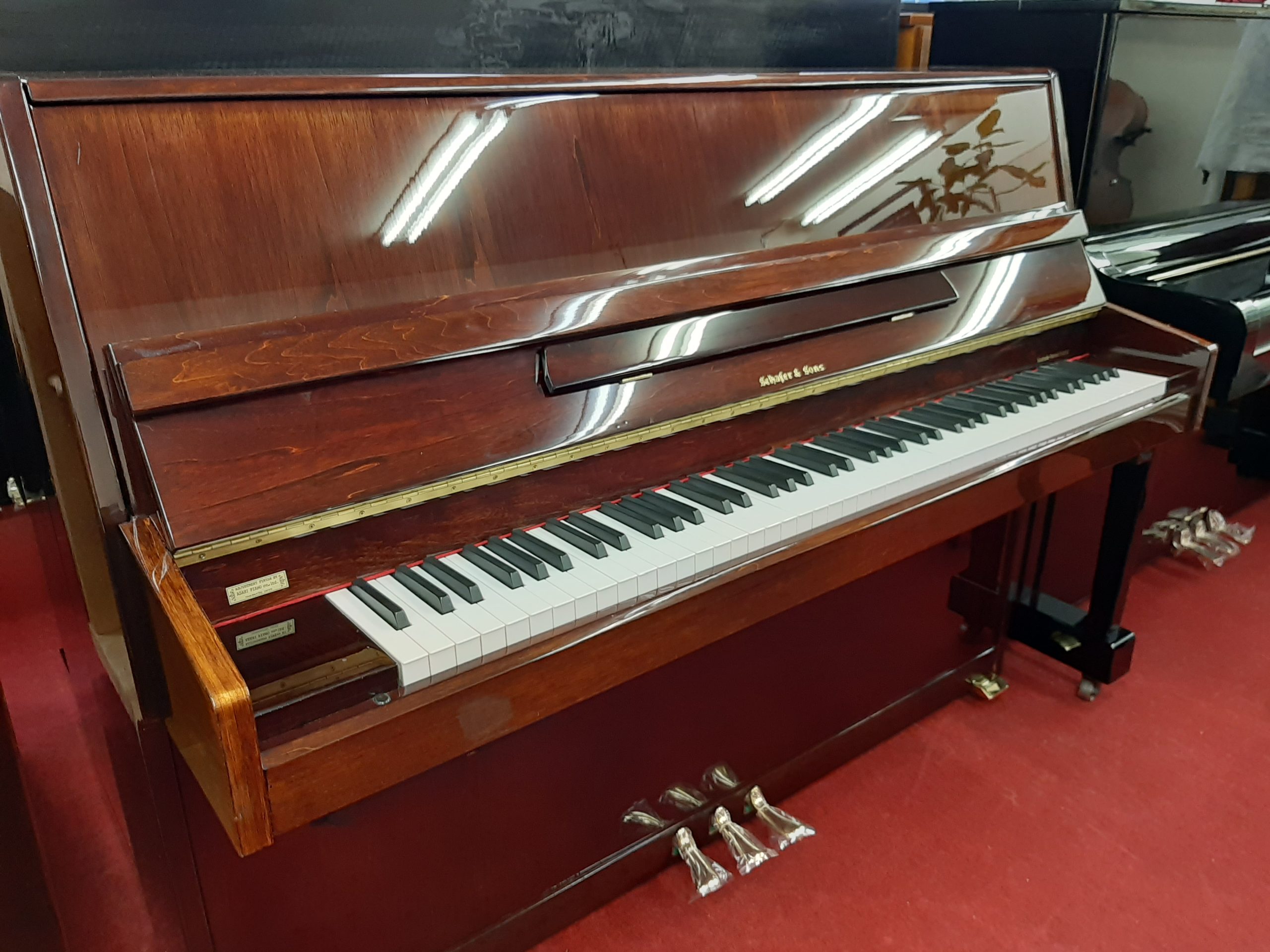 【中古】アップライトピアノ Schafer ＆ Sons 112RP(サイレント付) 消音機能