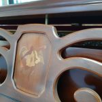  【中古】アップライトピアノ  Aizenaha  NS-230C 家具調 装飾 収納イス 輸入