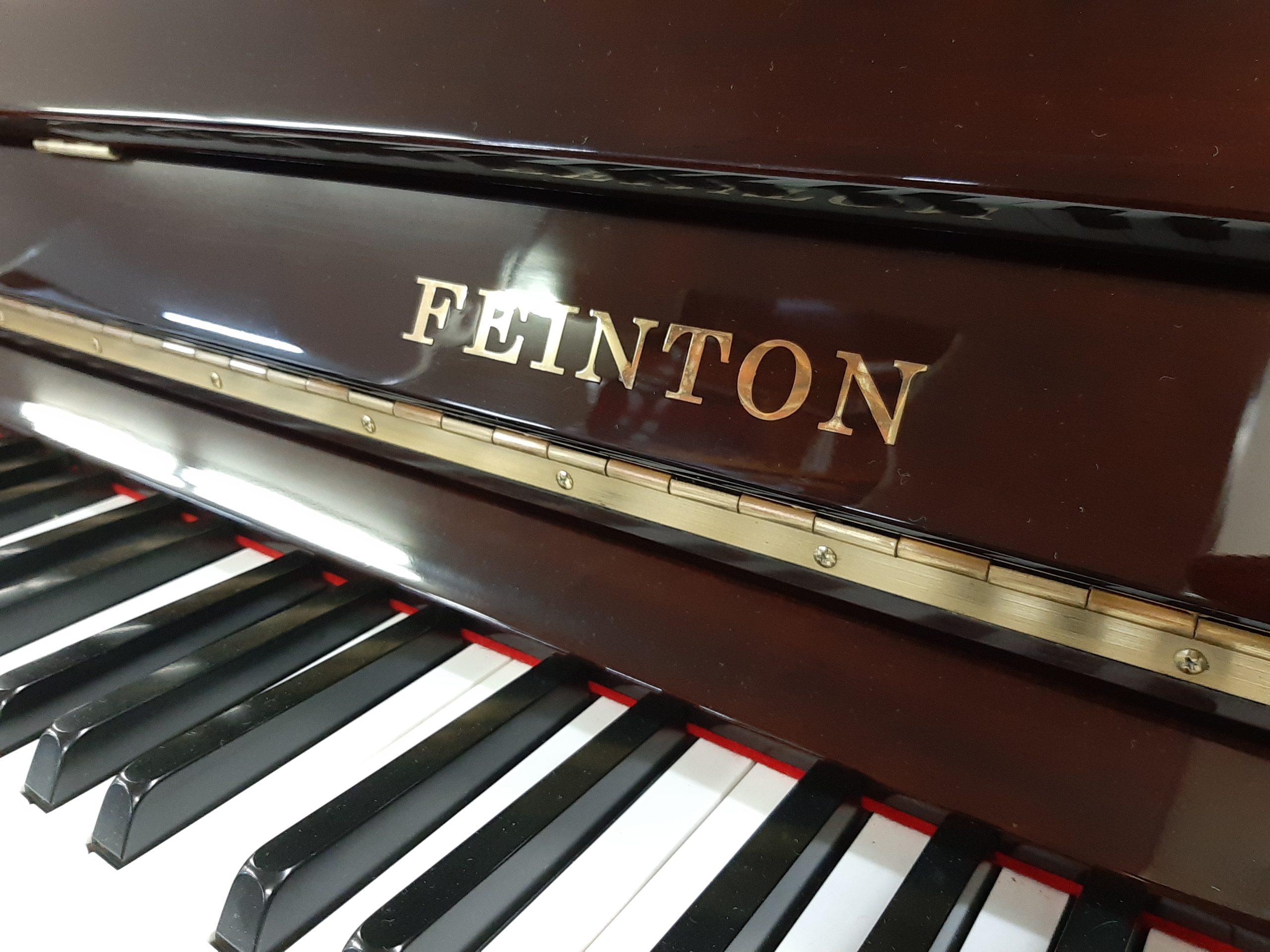【5年保証付き】中古ピアノ FEINTON PU-120WSN 木目調  コンパクト