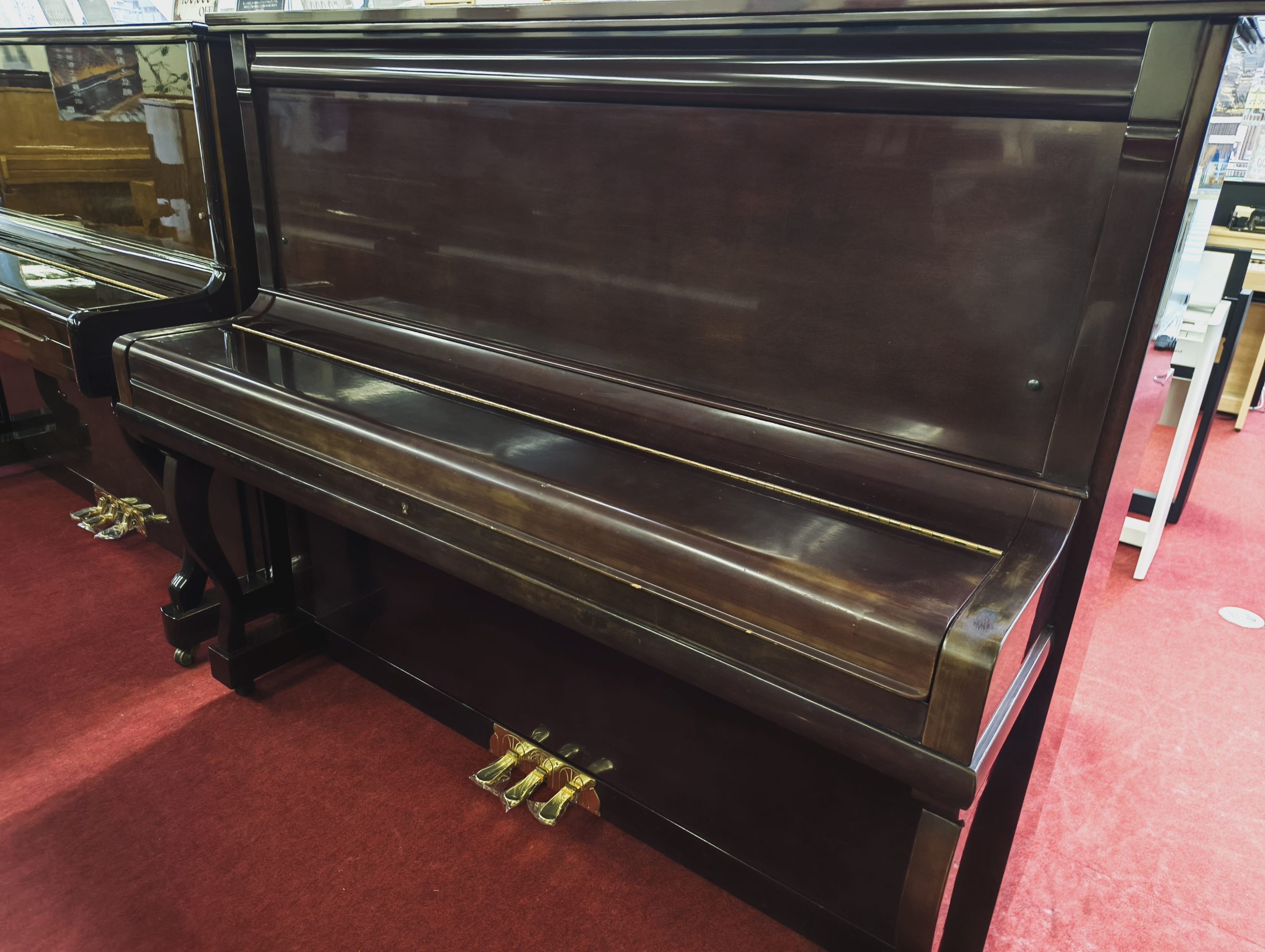 中古】アップライトピアノ Adelstein 象牙鍵盤 キズ色褪せあり│ピアノ